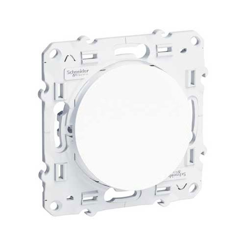 Schneider - Odace - Interrupteur VMC 2 positions - aluminium - Réf