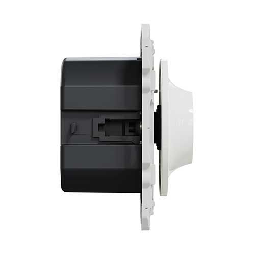 Interrupteur Rotatif Noir Pour Installation Apparente - 250 V, Diamètre 65 Mm, Hauteur 40 Mm
