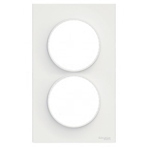 SCHNEIDER Odace Styl Plaque double verticale blanc E57 - S520714