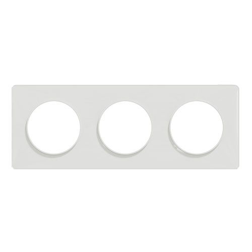 SCHNEIDER Odace Touch Plaque triple blanc - S520806 - vue de face