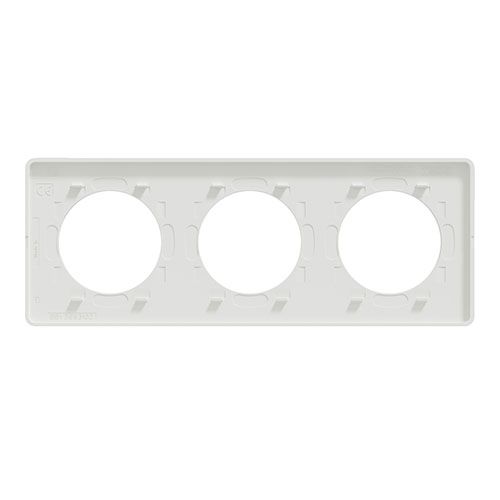 SCHNEIDER Odace Touch Plaque triple blanc - S520806 - vue de dos