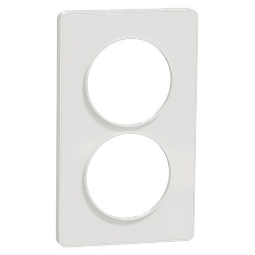 SCHNEIDER ALB82257 Plaque Classic 2 postes verticale entraxe 57mm blanc SCHNEIDER ALB82257 Plaque Classic 2 postes verticale entraxe 57mm blanc