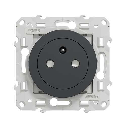 Prise De Courant 2P T Odace Schneider Electric - Affleurante - 16A - Cobalt - Avec Griffes Montees 91369236