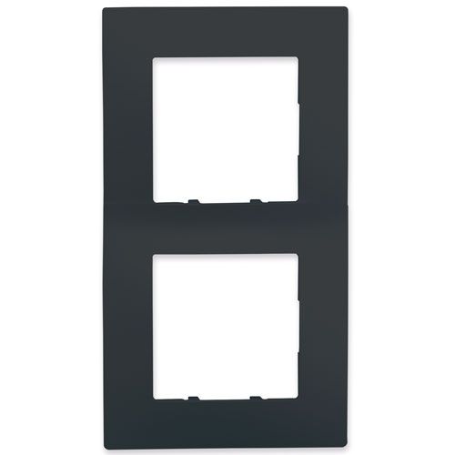 Plaque SIEMENS Delta Viva double anthracite