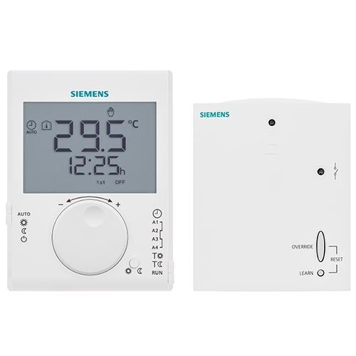 Thermostat d'ambiance journalier sans fil + 1 récepteur SIEMENS 123elec.com