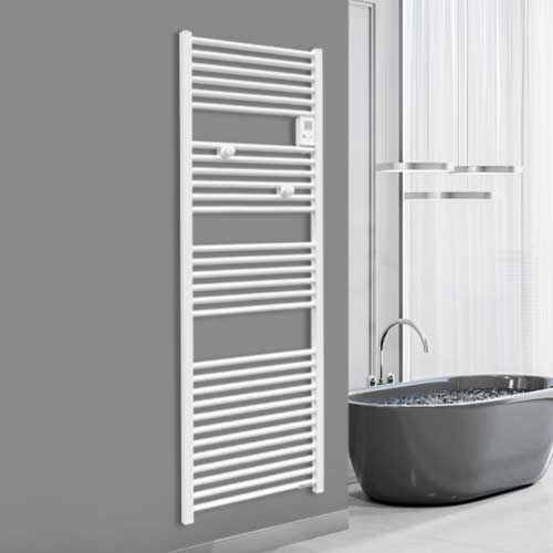 Installer un sèche-serviette dans sa salle de bain : le modèle Riva 4, discret et 100% confort.