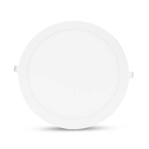 VISION EL Plafonnier LED rond blanc 18W diamètre 235 mm - Face