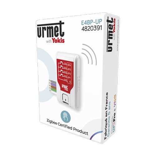 Emetteur Zigbee encastré 4 canaux YOKIS UP - E4BP-UP 123elec.com