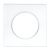 EUROHM Square Plaque simple blanc - 60295