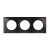 EUROHM Square Plaque triple anthracite - 60398