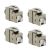 IKEPE Lot de 4 connecteurs RJ45 femelle Grade 2TV Cat6 STP