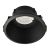 Support de spot basse luminance rond fixe 100mm avec douille GU10 automatique noir