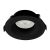 Support de spot rond fixe 88mm avec douille GU10 automatique noir