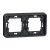 SCHNEIDER Mureva Styl cadre 2 postes horizontal encastré IP55 gris - MUR34101