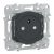 SCHNEIDER Ovalis Prise de courant 2P+T affleurante anthracite - S340052