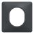 SCHNEIDER Ovalis Plaque simple anthracite - S340702