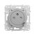 SCHNEIDER Odace Prise de courant 2P+T + USB Type-C affleurante aluminium - S530089