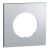 SCHNEIDER Odace Metal Plaque simple aluminium support noir - S913702