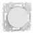 SCHNEIDER Odace Interrupteur va et vient/bouton poussoir blanc craie - S920204