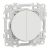 SCHNEIDER Odace Interrupteur double va et vient/bouton poussoir blanc craie - S920214