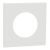 SCHNEIDER Odace Plaque simple blanc craie - S920702