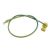 Fil électrique 6mm² vert/jaune de mise à la terre serti SYSTOVI - 50cm - CPC09