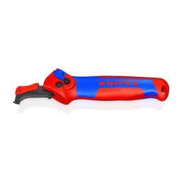KNIPEX Couteau de dénudage avec sabot de guidage et fonction à cliquet 146mm - 1650145SB