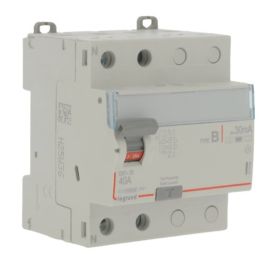 LEGRAND DX3 Interrupteur différentiel tétrapolaire 40A 30mA type B 4 modules 400V - 411956