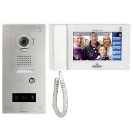 AIPHONE Kit visiophone 7" encastré avec caméra inox grand angle - JPS4AEDFL