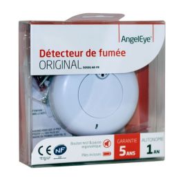 ANGELEYE Original Détecteur avertisseur autonome de fumée - autonomie 1 an - garantie 5 ans