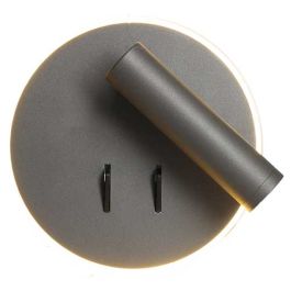 ARLUX Emmy Applique intérieure ronde 9W 630lm 2700K anthracite + liseuse 3W 210lm - 114117