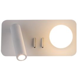 ARLUX Maki Applique intérieure rectangle droite 3W 210lm 2700K blanc + liseuse 3W - 114130