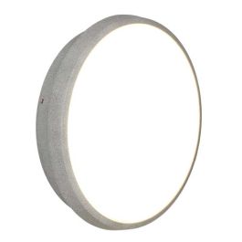 ARLUX Applique extérieure ronde LED Luna 230V 18W 1220lm 3000K gris - 117150