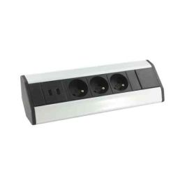 ARLUX Bloc multiprise d'angle 3 prises 2P+T avec 2 ports USB type A - 400258
