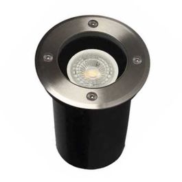 ARLUX Spot LED extérieur encastré de sol rond Tulip 230V 5W 380lm 3000K IP67 inox - 500172