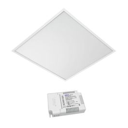 ARLUX Kit Dalle LED 40W 3800lm 4000K 60X60cm avec driver dimmable 1-10V