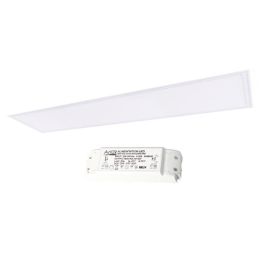 ARLUX Kit Dalle LED 40W 3800lm 4000K 120X30cm avec driver ON/OFF