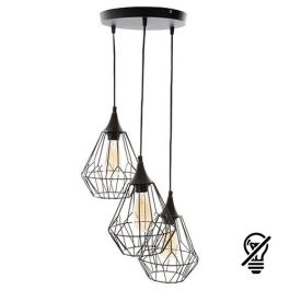 ATMOSPHERA Suspension filaire E27 KAORE 230V diametre 28cm noir - 161602