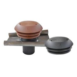 AUTOGYRE Chapeau de toiture rond tuile et ardoise D125mm - 000700
