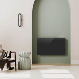 BATILEC Leona Radiateur à inertie céramique façade verre horizontal noir 1500W - BAT049955