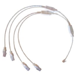 BATILEC Cordon de brassage quadruple téléphone / RJ45 - BATGQ825