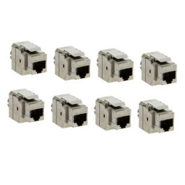 BATILEC Lot de 8 RJ45 femelle Catégorie 6 blindés Grade 3TV