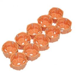 EATON CAPRI Capriclips Lot de 10 boites encastrement simples pour cloison sèche D67 P40 - CAP036819