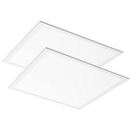 CEOTIS Lot de 2 dalles LED encastrables Saphir Master Eco 36W 3600lm 4000K UGR<19 600x600mm blanc