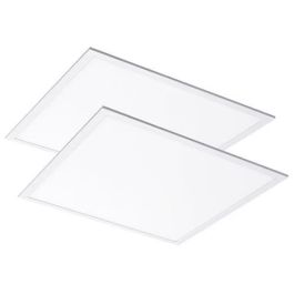 CEOTIS Lot de 2 dalles LED encastrables Essential 36W 3600lm 4000K UGR<19 600x600mm blanc - 711873