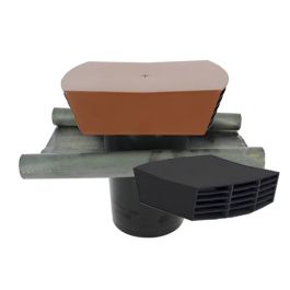 AUTOGYRE Chapeau de toiture carré tuile et ardoise D150/160mm - 000735