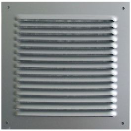 DMO Grille métal carrée à auvent 190x190mm alu - 87009