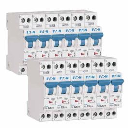EATON Lot de 12 disjoncteurs 20A Ph+N courbe C 4.5kA 230V- EAT264747 -L12