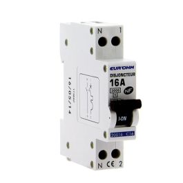 EUROHM Disjoncteur 16A Ph+N courbe C 3kA 230V - 20016