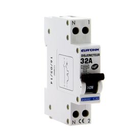 EUROHM Disjoncteur 32A Ph+N courbe C 3kA 230V - 20032